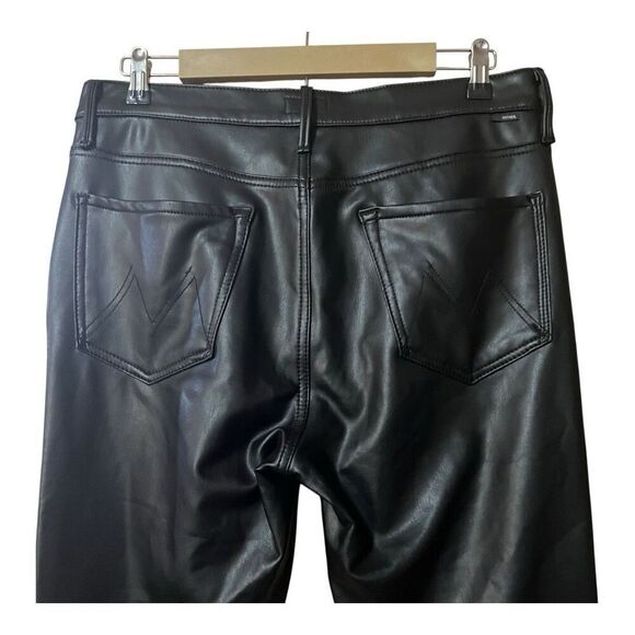 Mother Women's Size 31 The High Waisted Vamp in Faux Show Leather - Picture 4 of 6